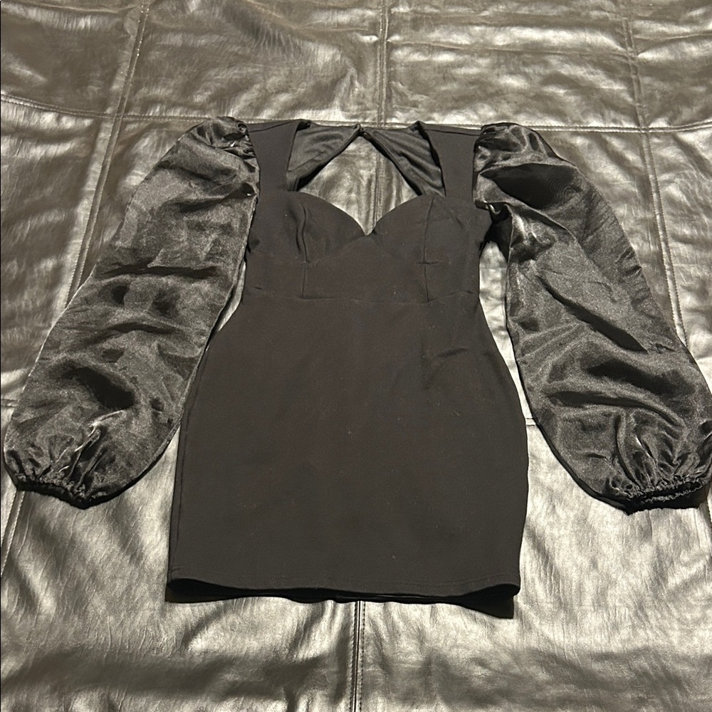 Lulu's Black Long Sleeve Dress